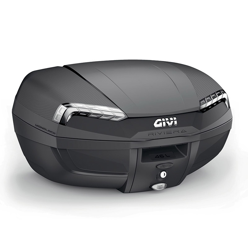 Givi_Monolock_Topcase_E46_NT_Tech_Riviera___46_Liter___schwarz___inkl_Montagekit Givi Monolock Topcase E46 NT Tech Riviera - 46 Liter - schwarz - inkl. Montagekit