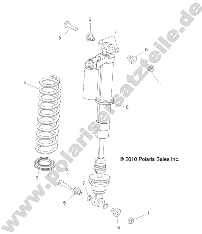 SUSPENSION, REAR SHOCK MOUNTING