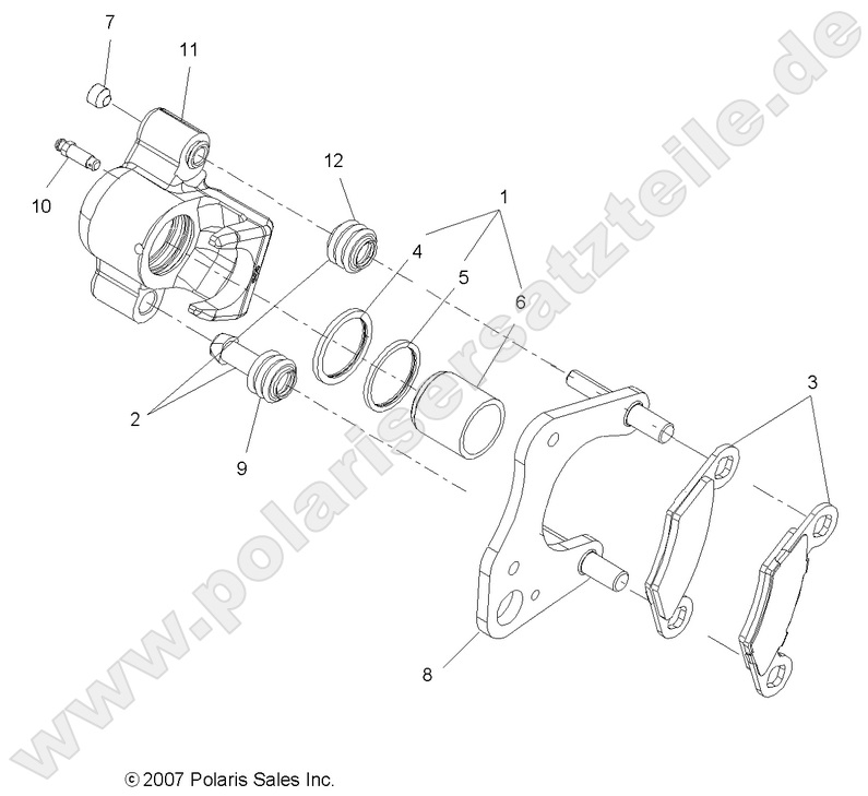 BRAKES, FRONT CALIPER