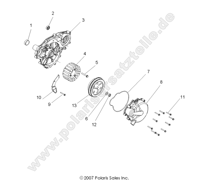 ENGINE, STATOR and FLYWHEEL