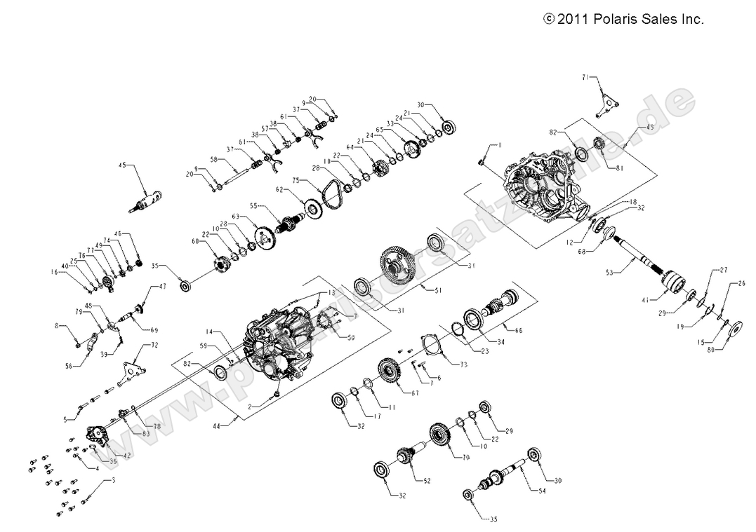 DRIVE TRAIN, MAIN GEARCASE