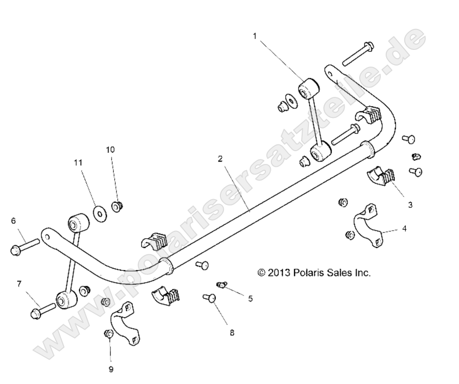 SUSPENSION, STABILIZER BAR, REAR