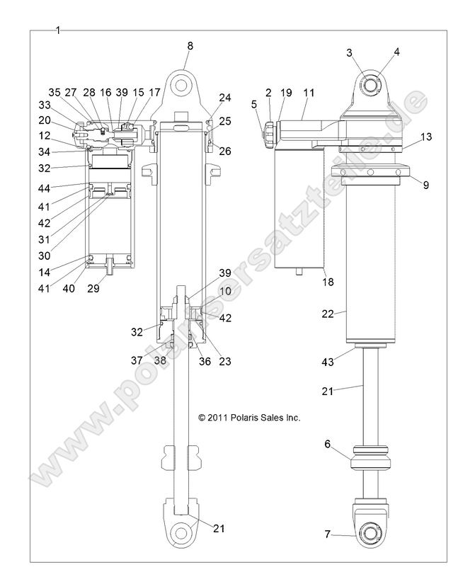 SUSPENSION, REAR SHOCK (7043776)