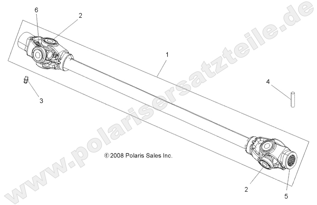 DRIVE TRAIN, PROP SHAFT, FRONT