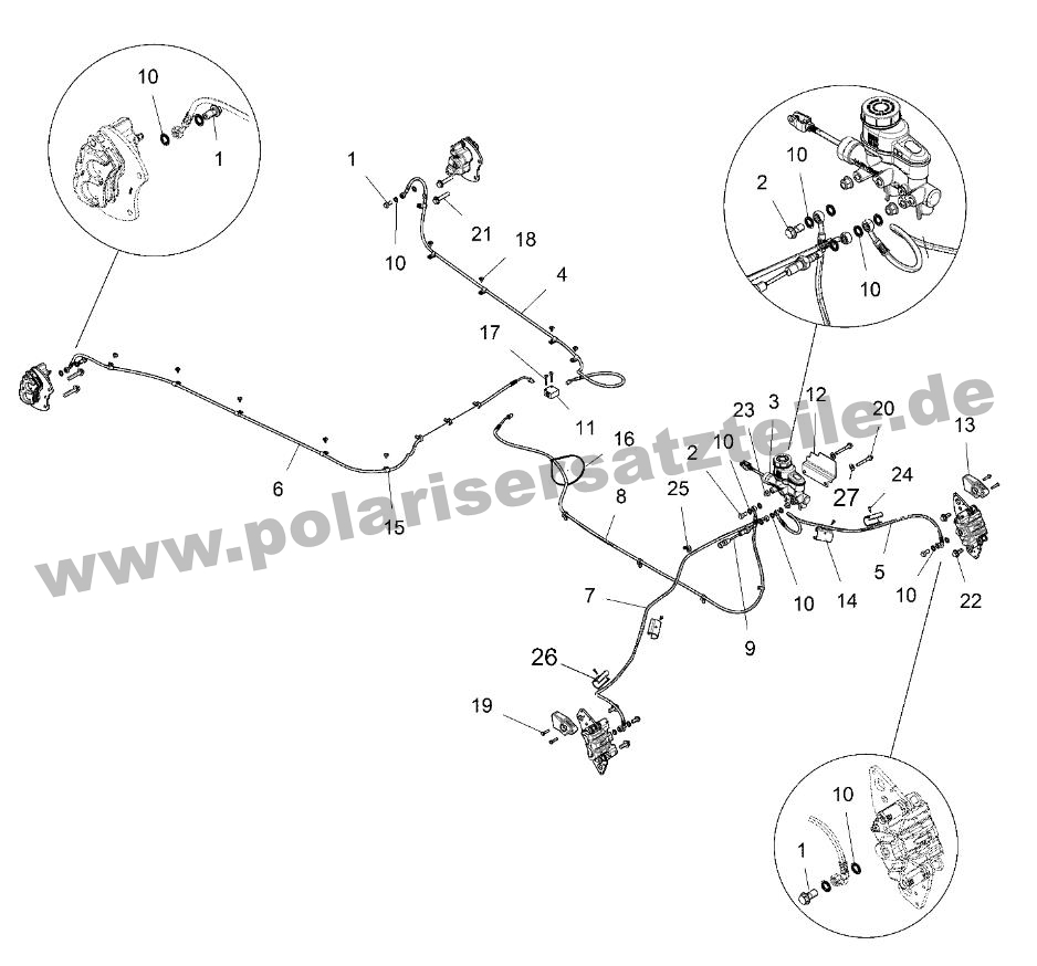 BRAKES, BRAKE LINES AND MASTER CYLINDER
