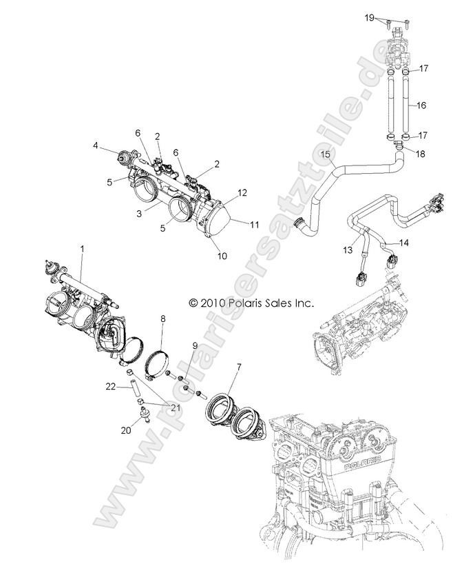 ENGINE, THROTTLE BODY and INJECTOR