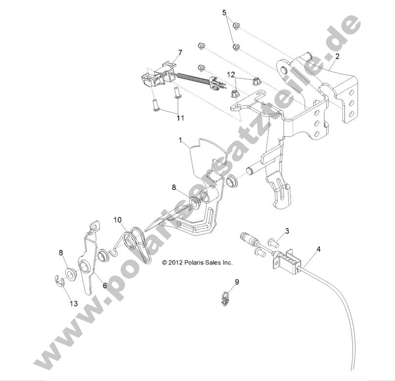 ENGINE, THROTTLE PEDAL