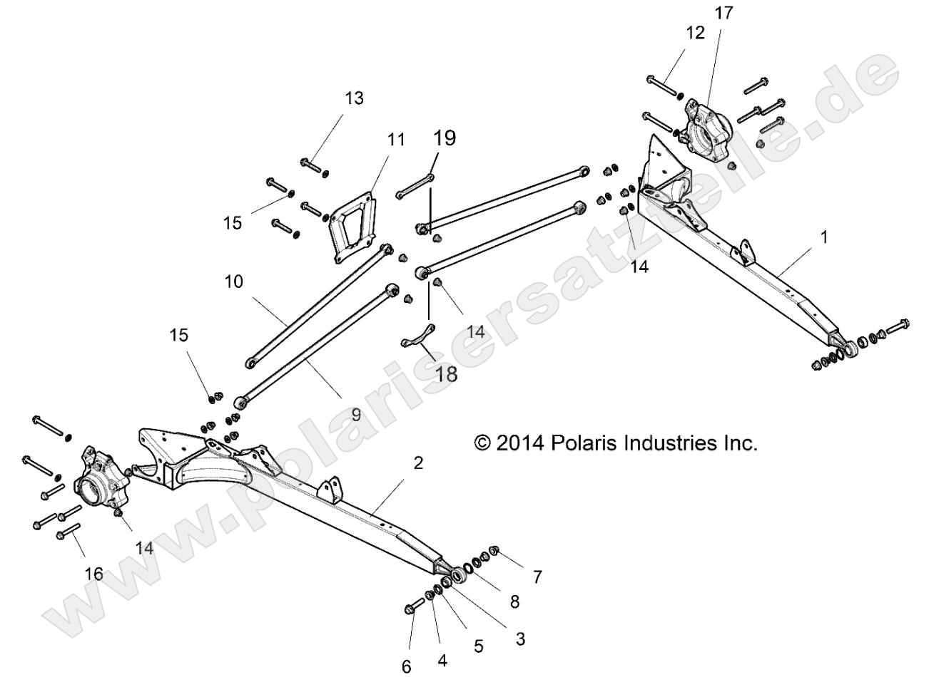 SUSPENSION, REAR CONTROL ARMS