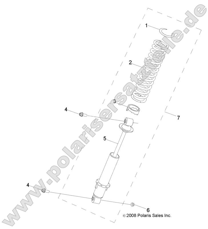 SUSPENSION, SHOCK, REAR