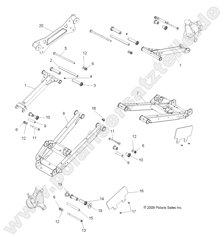 SUSPENSION, REAR CONTROL ARMS