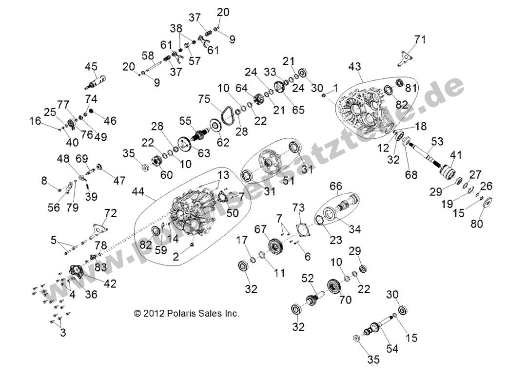 DRIVE TRAIN, MAIN GEARCASE