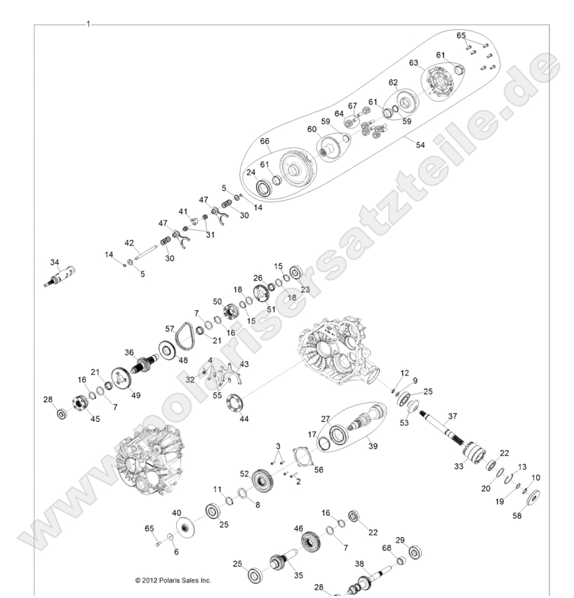 DRIVE TRAIN, MAIN GEARCASE INTERNALS