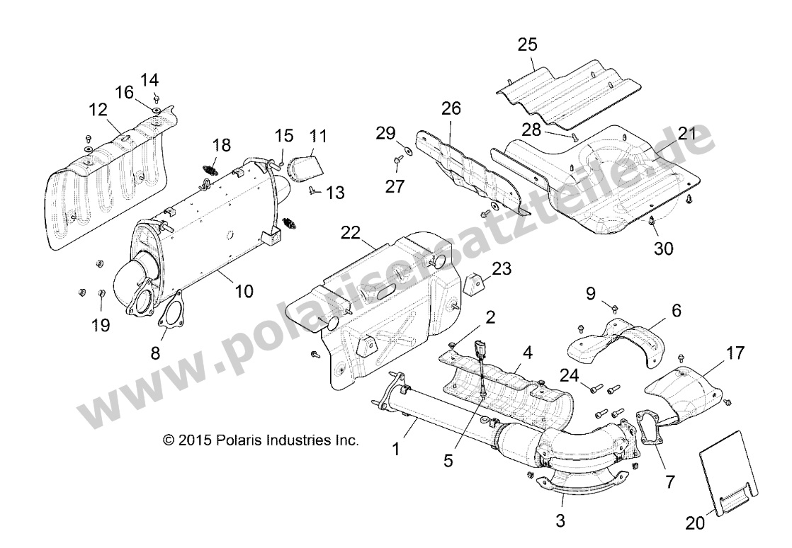 ENGINE, EXHAUST SYSTEM
