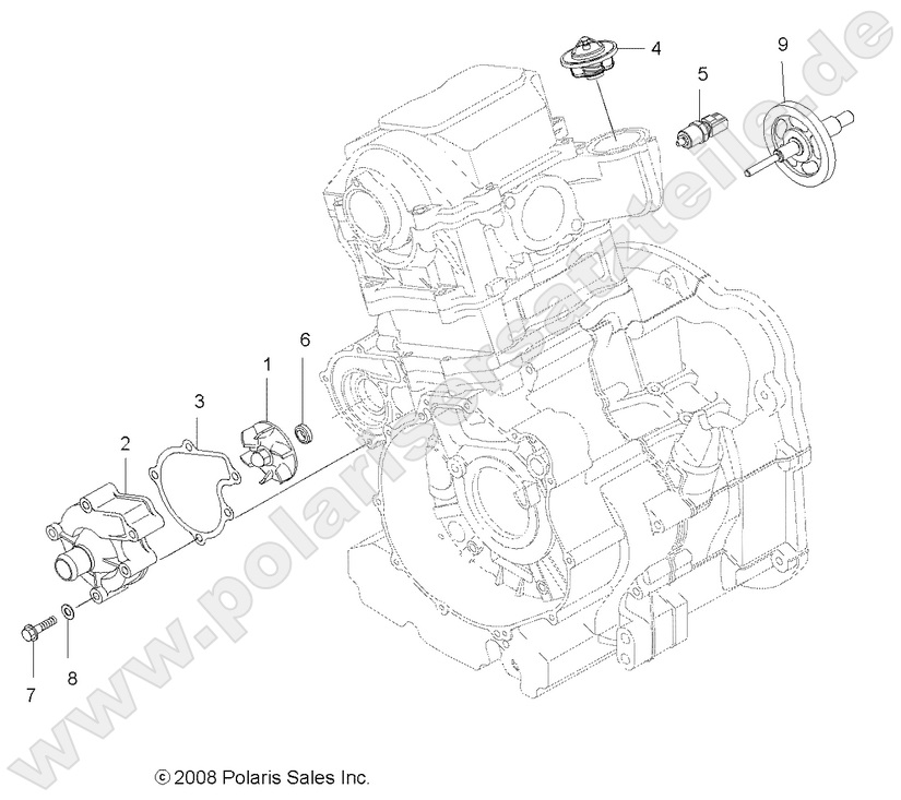 ENGINE, COOLING SYSTEM and WATER PUMP