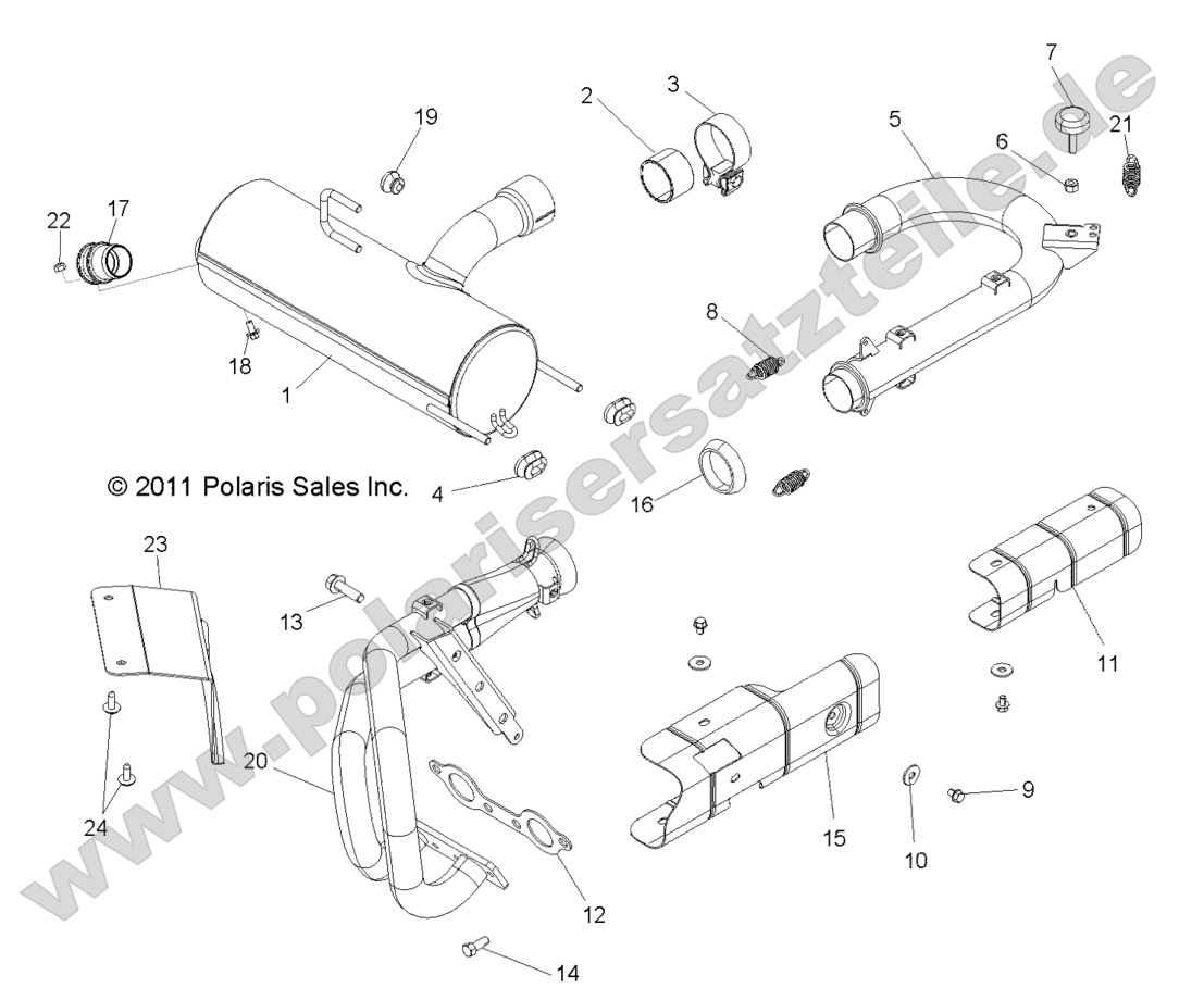 ENGINE, EXHAUST SYSTEM