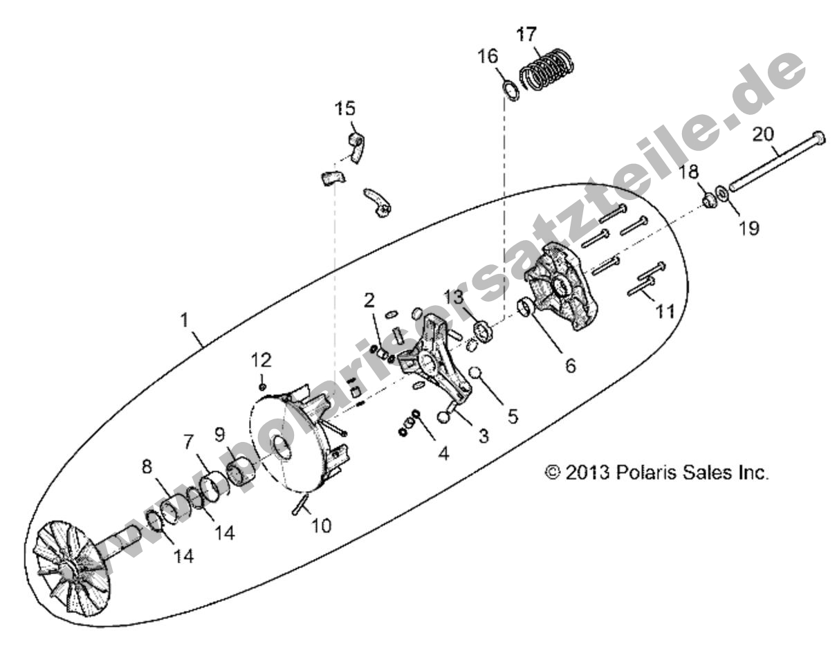 DRIVE TRAIN, PRIMARY CLUTCH