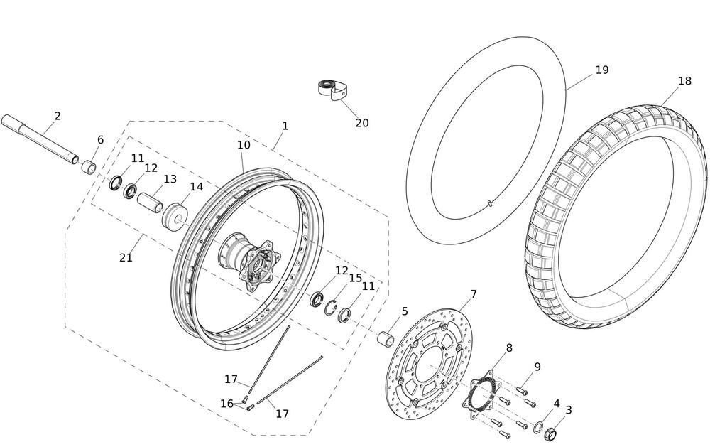 Caballero700-Vorderrad Vorderrad