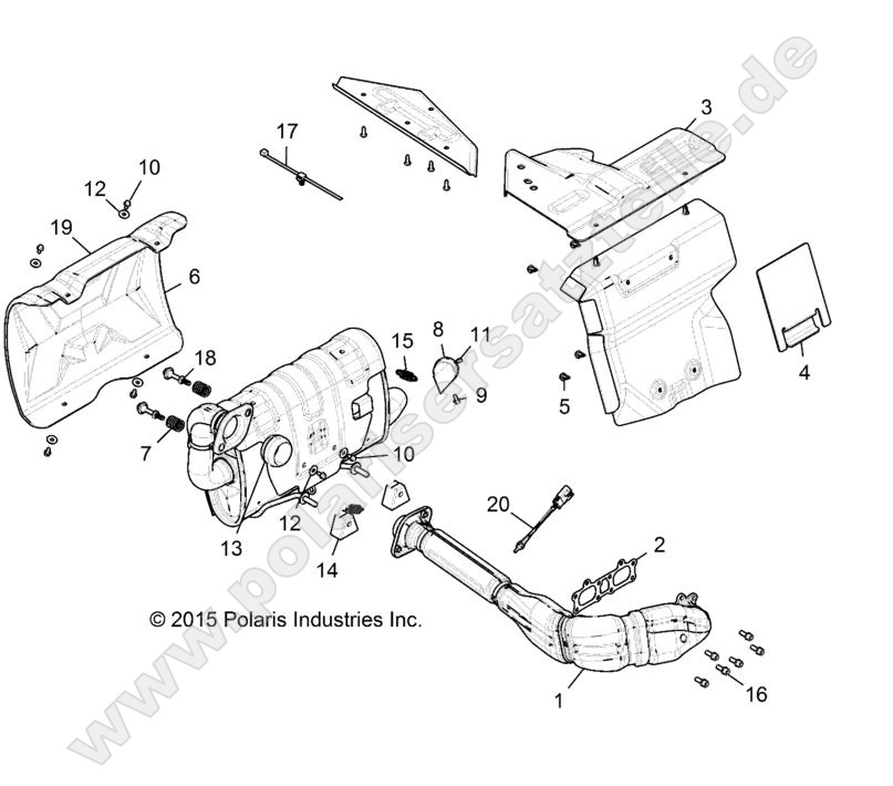 ENGINE, EXHAUST SYSTEM