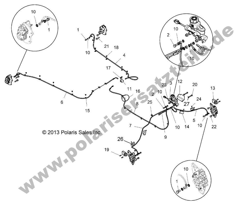 BRAKES, BRAKE LINES AND MASTER CYLINDER