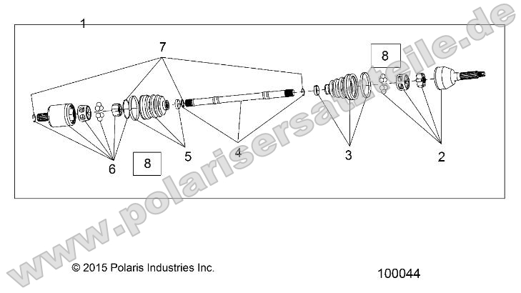 Drive Train, Front Half Shaft