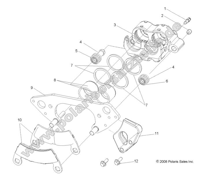 BRAKES, FRONT CALIPER