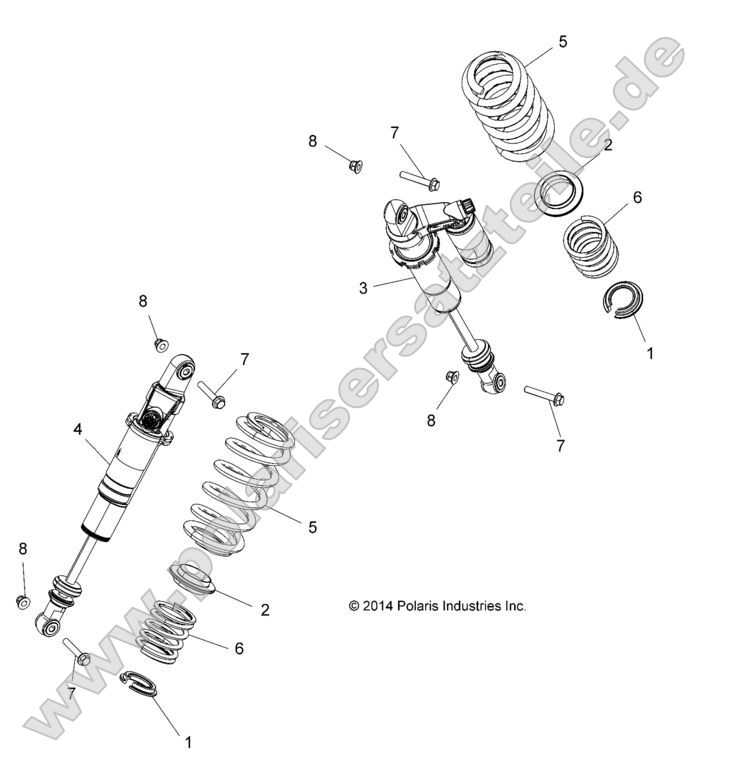 SUSPENSION, REAR SHOCK MOUNTING