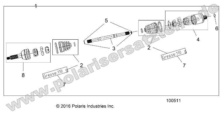Drive Train, Rear Half Shaft (from 4/26/16)