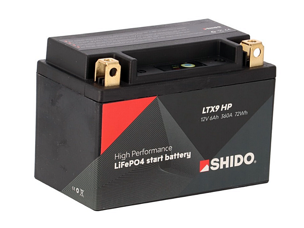 Shido LTX9 HP Lithium Ionen Batterie 12V LiFePO4 (YTX9-BS, FTX9-BS) Shido LTX9 HP Lithium Ionen Batterie 12V LiFePO4 (YTX9-BS, FTX9-BS)