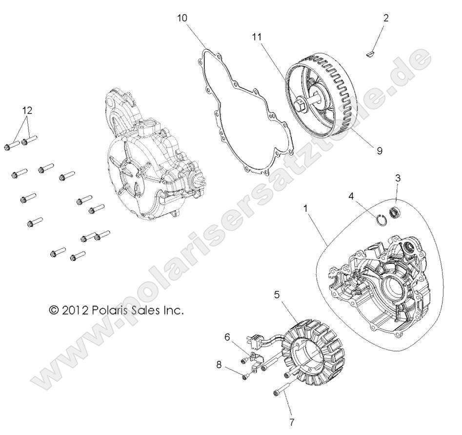 ENGINE, STATOR and COVER