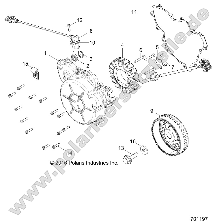 Engine, Stator and Flywheel