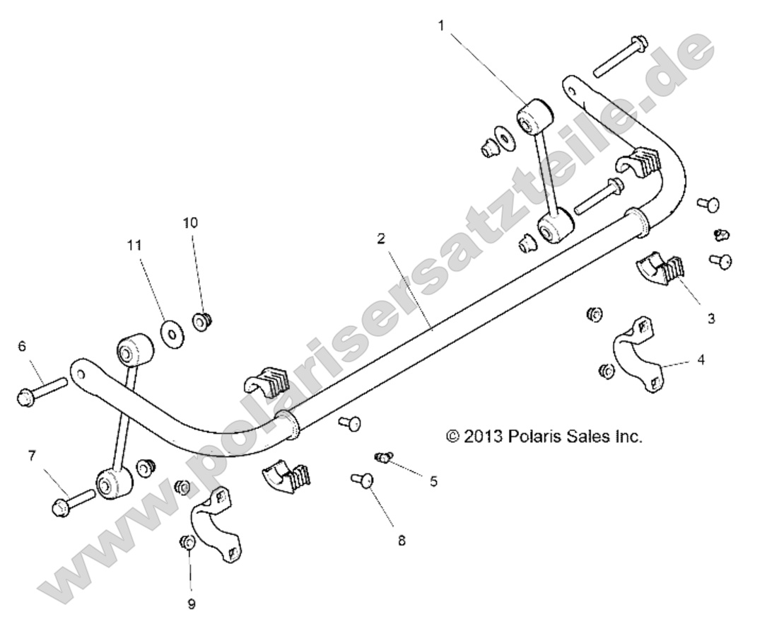 SUSPENSION, STABILIZER BAR, REAR