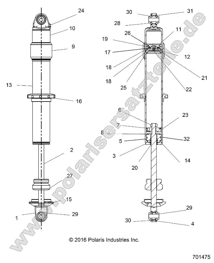 Suspension, Front Shock Internals