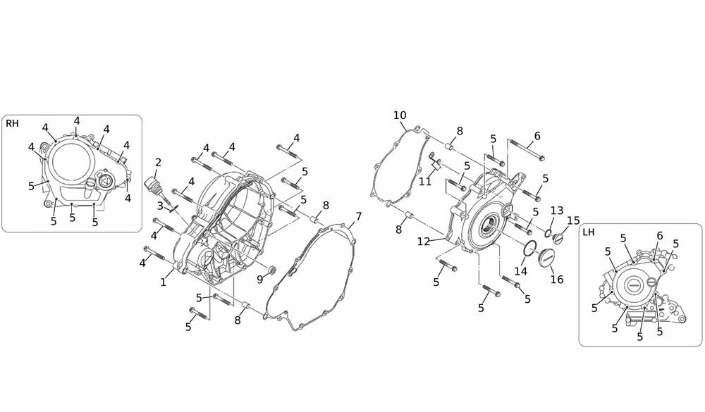 Caballero125MY24-Deckel Motordeckel
