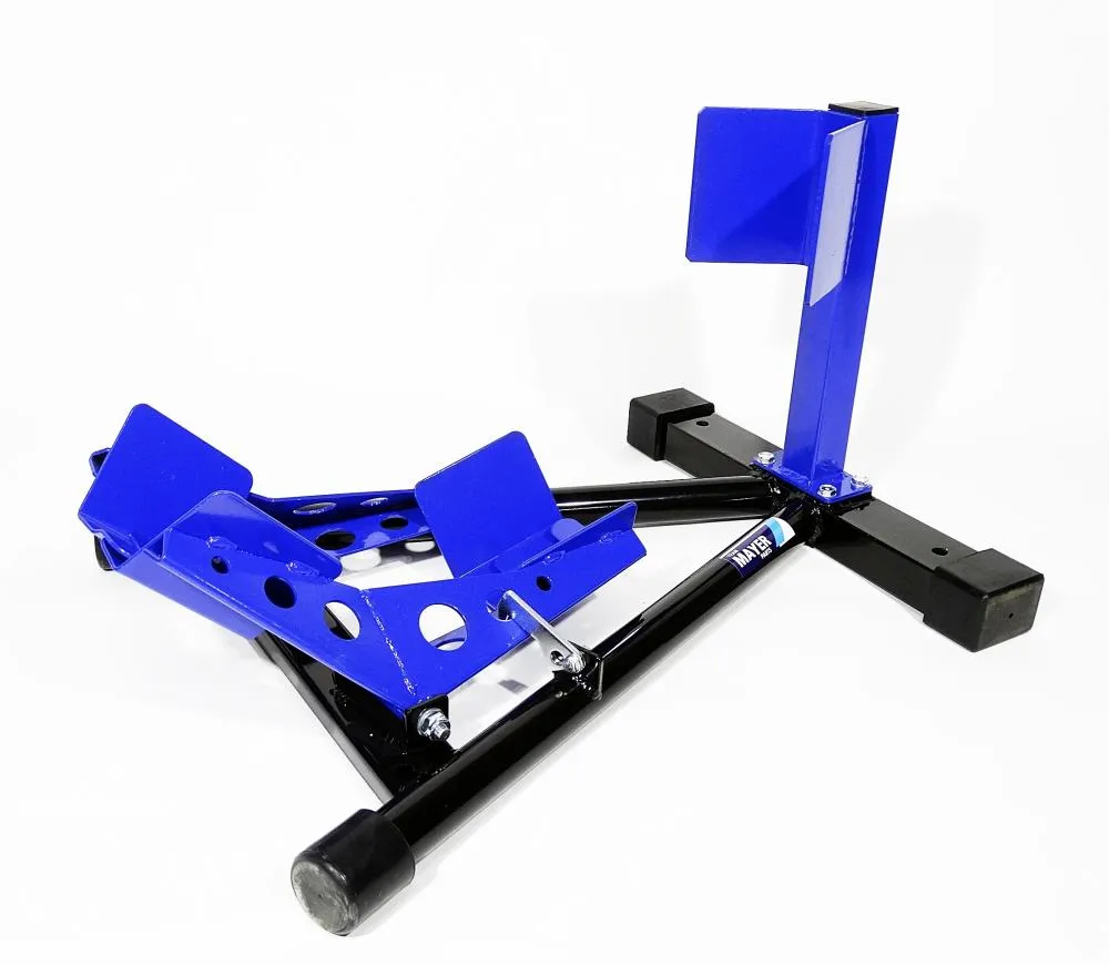 TMP Motorrad Vorderrad Transportständer Wippe 13" - 19" schwarz/blau