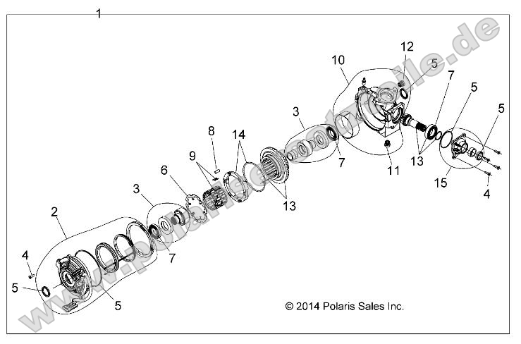 Drive Train, Front Gearcase Internals