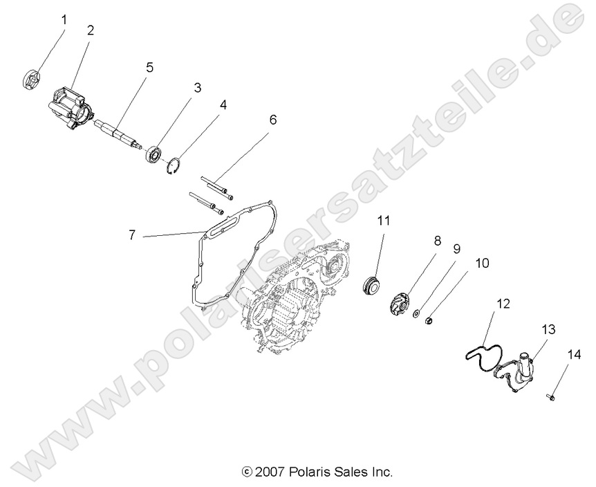 ENGINE, OIL PUMP and WATER PUMP