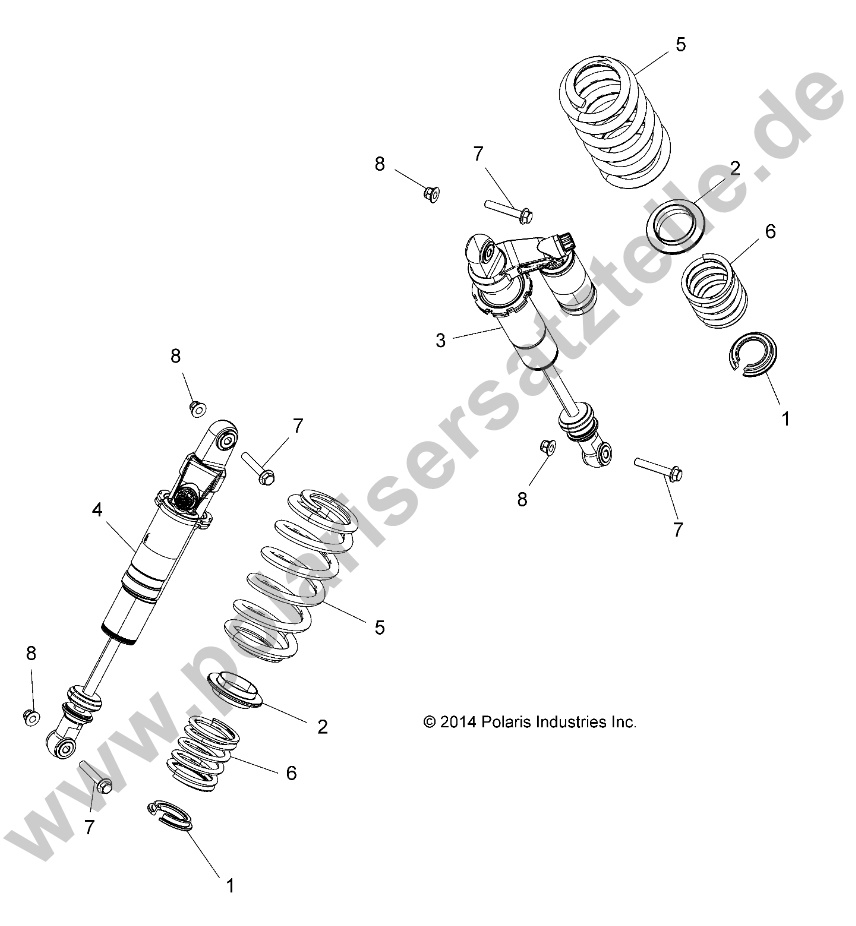 SUSPENSION, REAR SHOCK MOUNTING