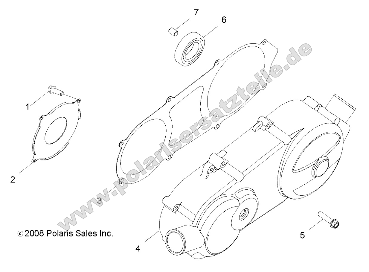 Engine, Crankcase Cover, LH