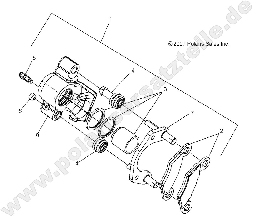 BRAKES, FRONT and REAR CALIPERS