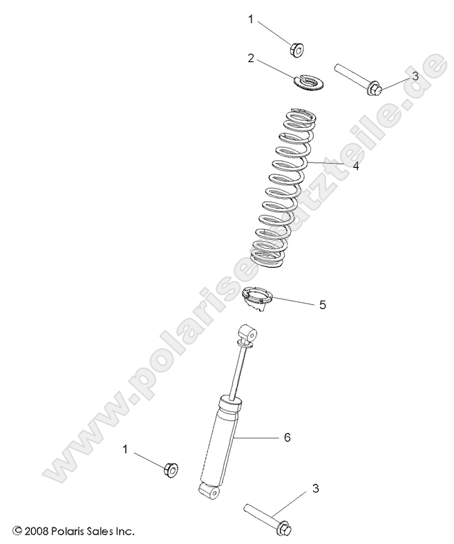 SUSPENSION, REAR SHOCK MOUNTING
