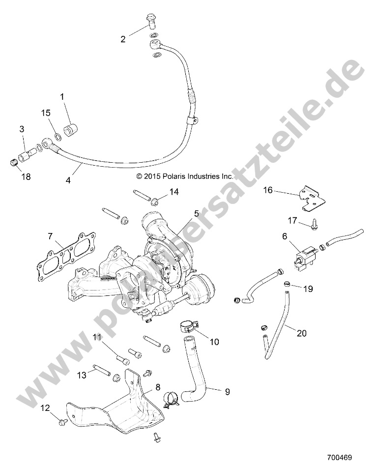 ENGINE, TURBO CHARGER MOUNTING