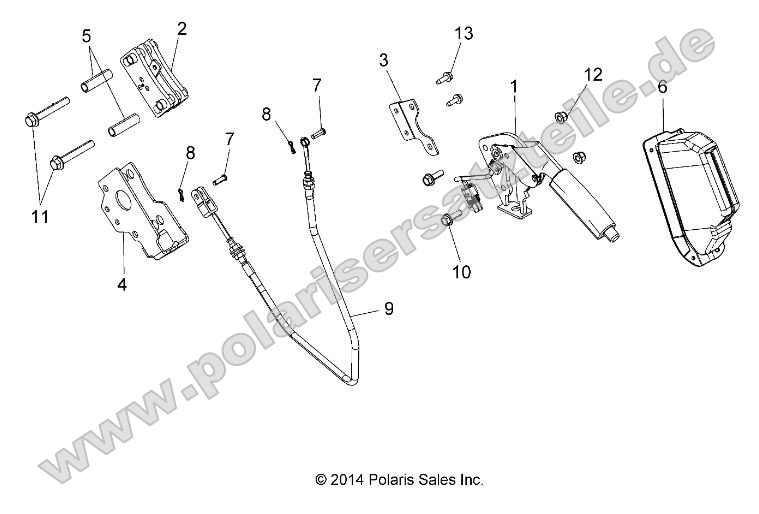 Brakes, Park Brake Lever Asm.