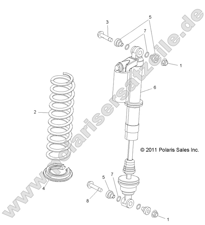 SUSPENSION, FRONT SHOCK MOUNTING