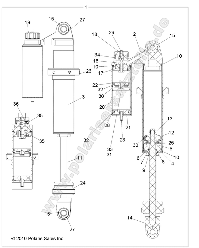 SUSPENSION, REAR SHOCK