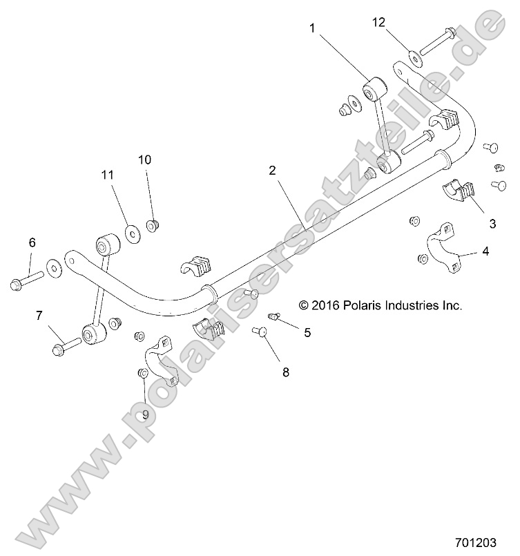 Suspension, Stabilizer Bar, Rear