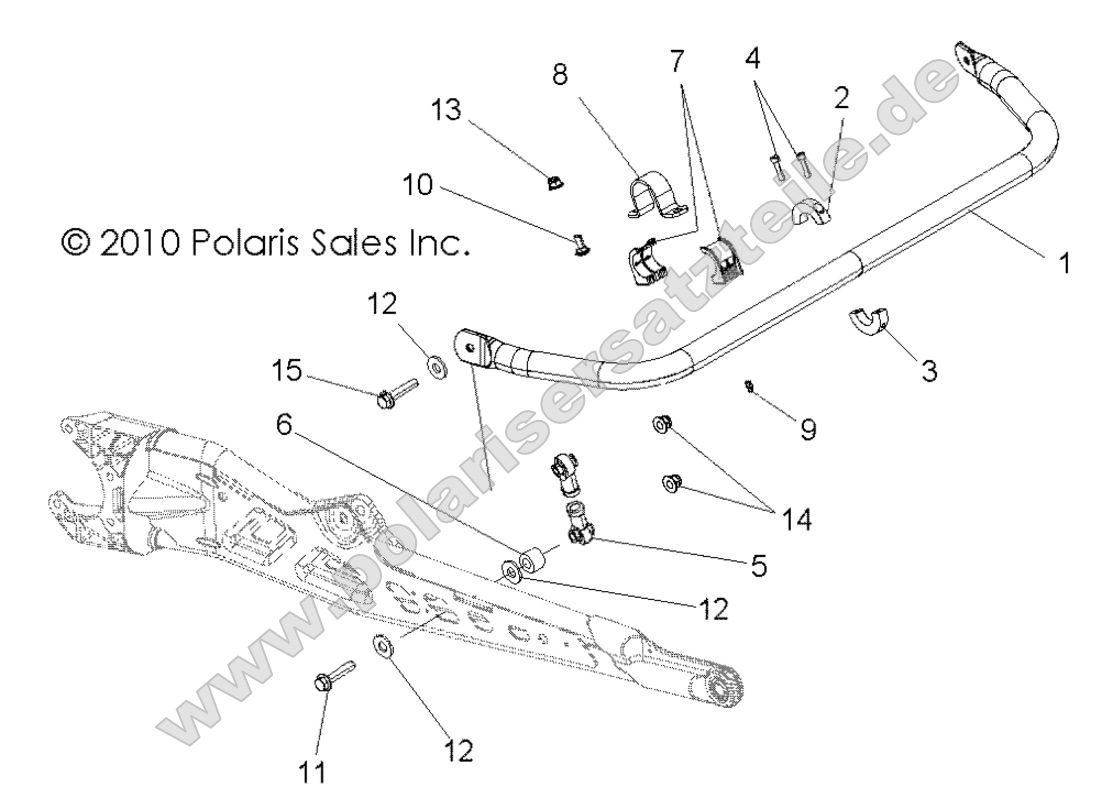 SUSPENSION, TORSION BAR, REAR