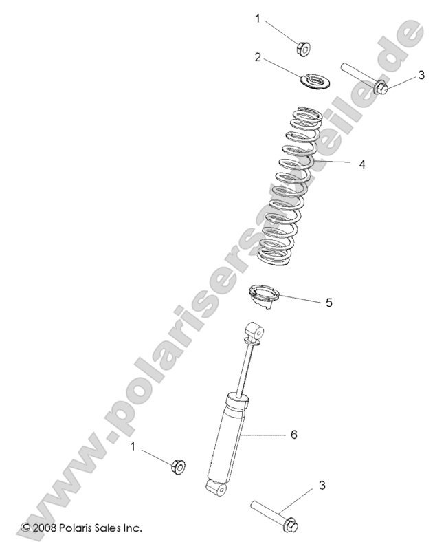 SUSPENSION, REAR SHOCK MOUNTING