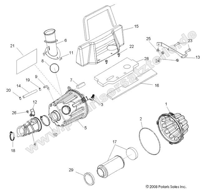 engine air intake system
