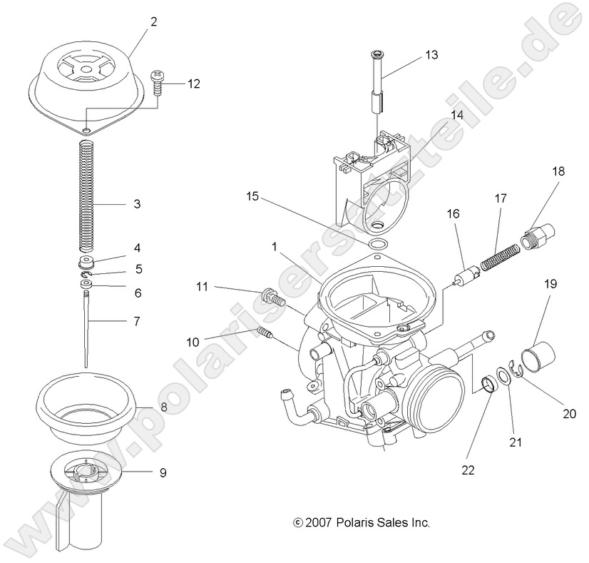 ENGINE, UPPER CARBURETOR