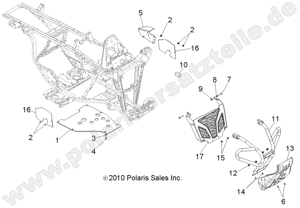 CHASSIS, FRONT BUMPER